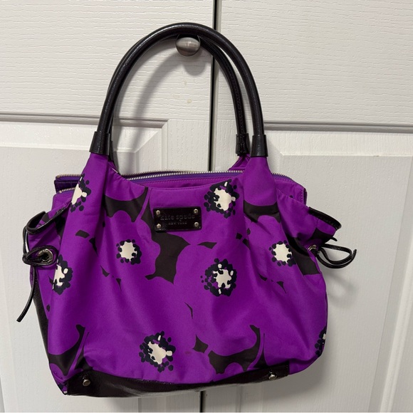 kate spade Handbags - kate spade Purple Tote with Black Trim